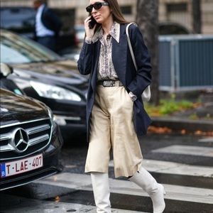 NEW Who What Wear Vegan leather culotte shorts